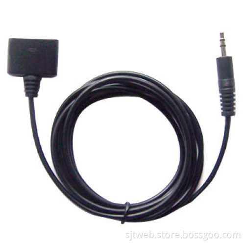 Female to Male/3.5mm Stereo Plug Cable for iPhone/iPad, Can be Used as Dock Extender